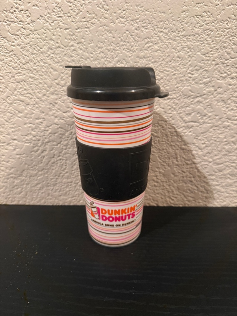 Dunkin’ Donuts Striped Travel Tumbler